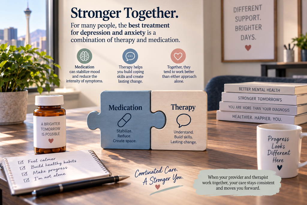 Combination Treatment: Therapy + Medication