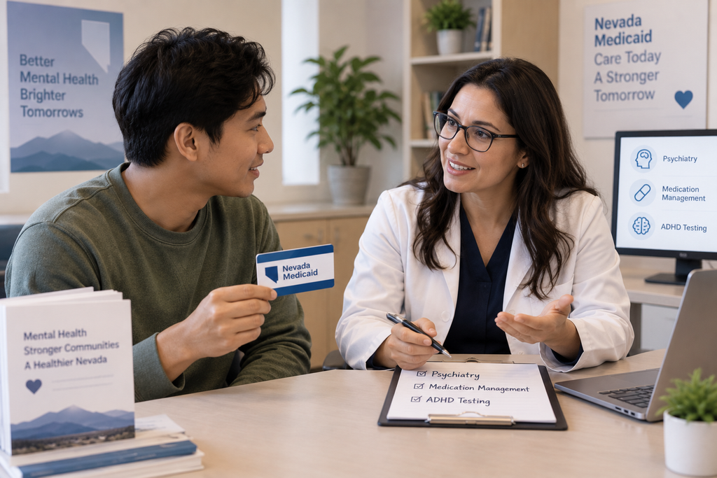 Specific Services Covered (Psychiatry, Medication Management, ADHD Testing, etc.)