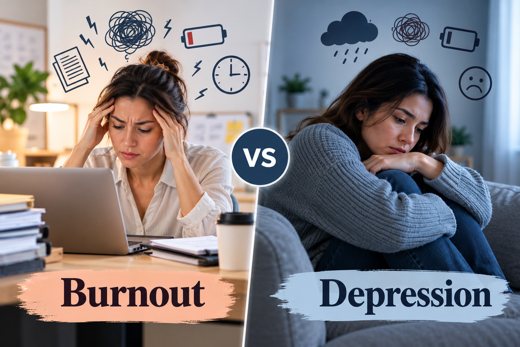Burnout vs. Depression: Key Differences, Symptoms, and When to Seek Help
